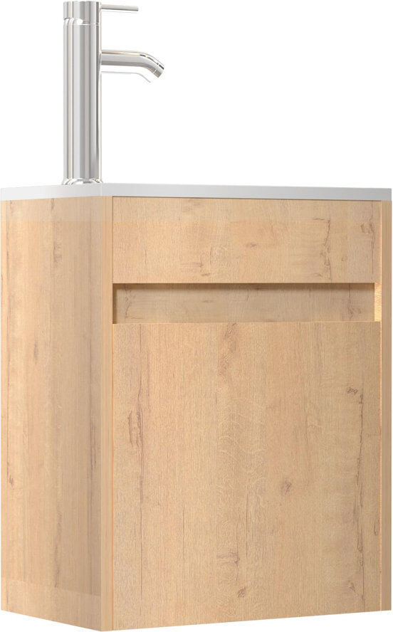 17 Stories 40.5 mm Wall Mounted Bathroom Vanity Light Oak 40.5mm W