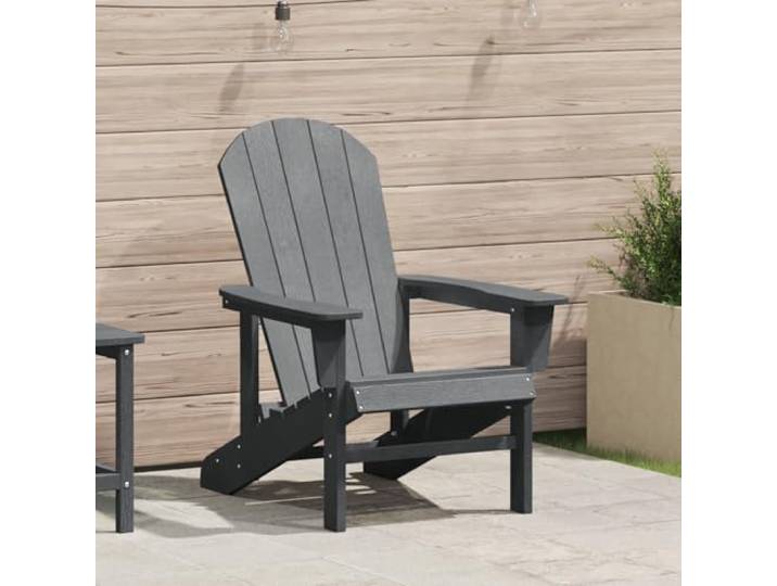 HEFZGDB Klassischer Adirondack Stuhl aus robustem HDPE mit ergonomischem Design, wetterfest und pflegeleicht für Terrasse und Balkon, Bequeme Sitzfläche für entspannte Stunden im