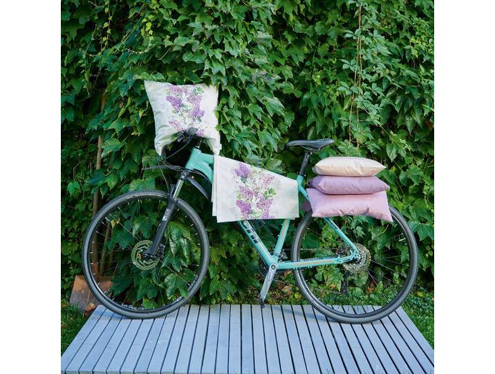 Coussin Arizona Mauve/Mauve 45 x 45cm Tissu mélangé