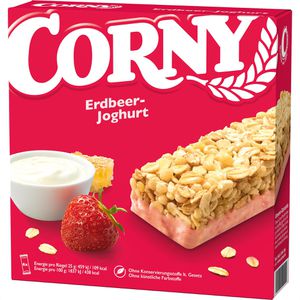 Corny Müsliriegel Erdbeer-Joghurt, je 25g, 6 Riegel