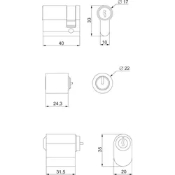 Schneider Electric Adapter NSYINKBA2