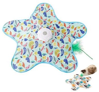 Uplift Treasures Automatic Turntable Interactive Cat Feather Toy c