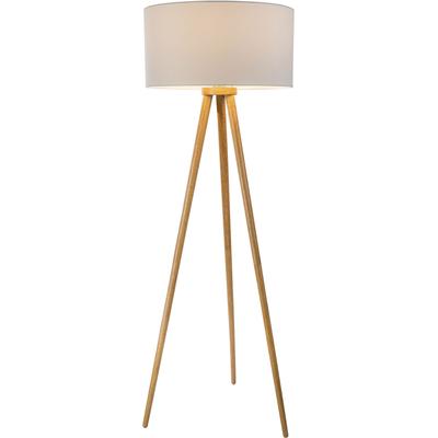 NOWA Stehlampe "STABILO", braun, 1 Stk., Leuchten, Stehleuchte, Textil, Wohnbereich, Flur, Stehlampe