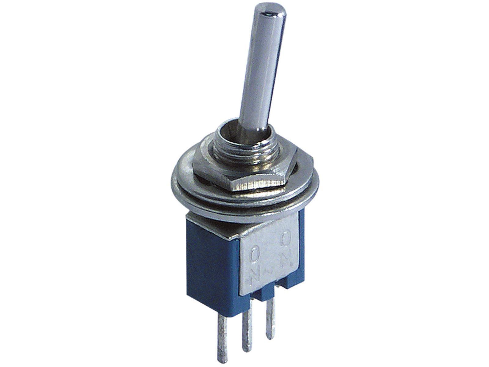 McPower Micro-schakelaar, 250V/1A, 3-polig, 2 standen: AAN / AAN