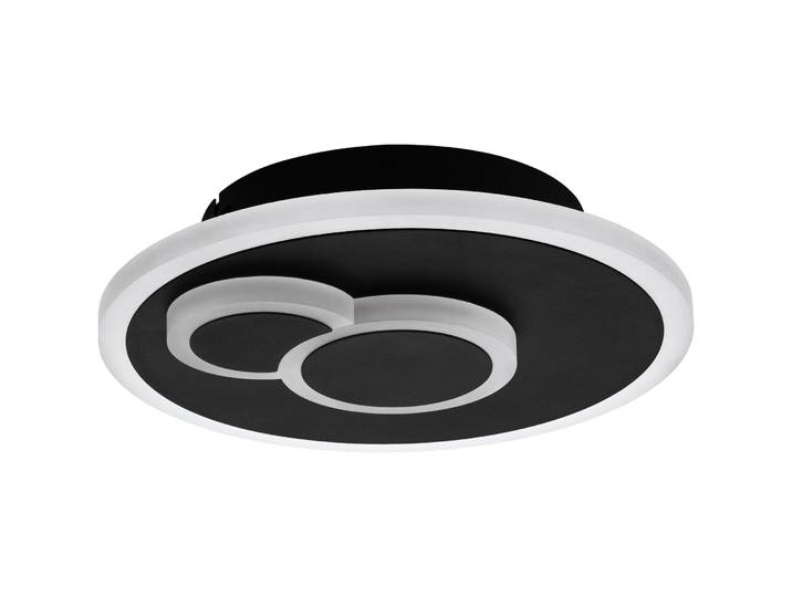 Eglo Deckenlampe Cadegal Schwarz Stahl 5 cm - LED - Lichtfarbe: Helles Neutralweiss- LED Energiesparlampe