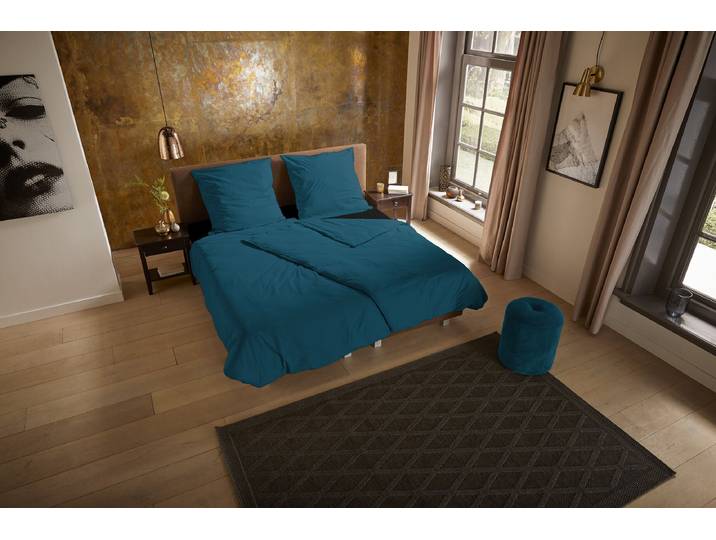 Linge de lit en microfibre 0600 Bleu