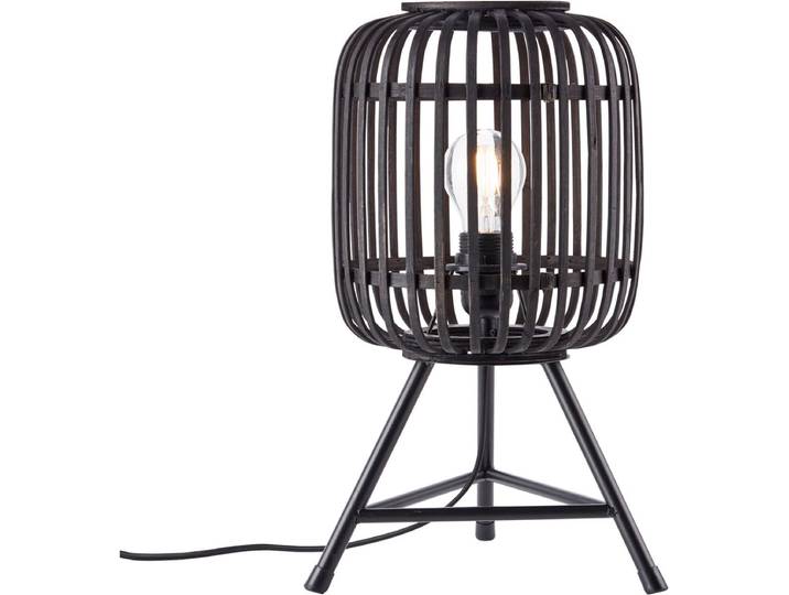 Brilliant Woodrow - Tafellamp - E27 max 1x60W - Hout/Zwart