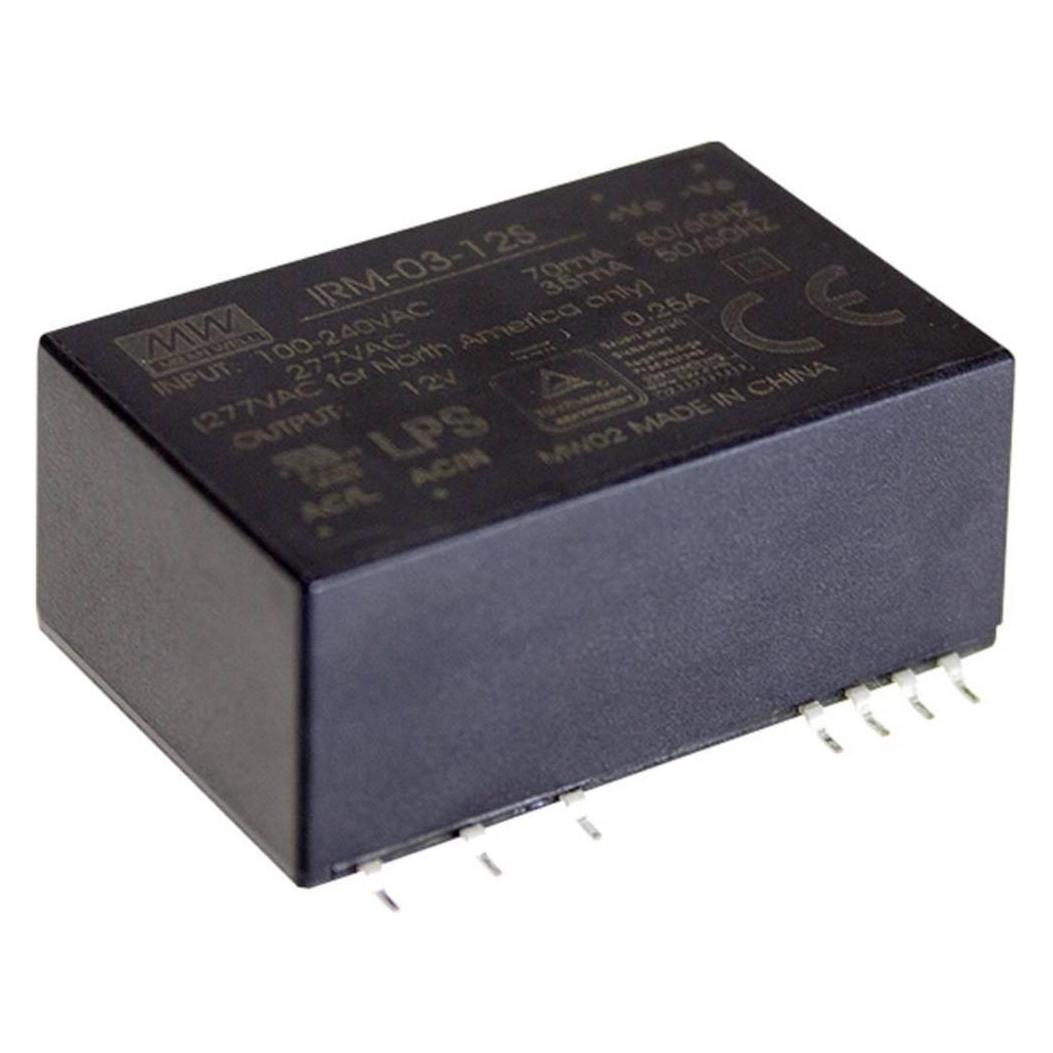MeanWell MEAN WELL IRM-03-9S, 85 - 305 V, 3 W, 9 V, 0,33 A, RoHS, 24 mm (IRM-03-9)