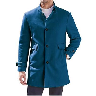 Herren Wintermantel Mantel Parka Trenchcoat Regenmantel Lässig Herbst Winter Polyester Oberbekleidung Bekleidung Klassisch Reverskragen mit Schlitz