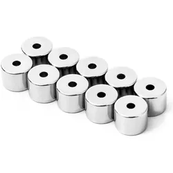 6x Supermagnete, Magnet, Ringmagnet (10x)