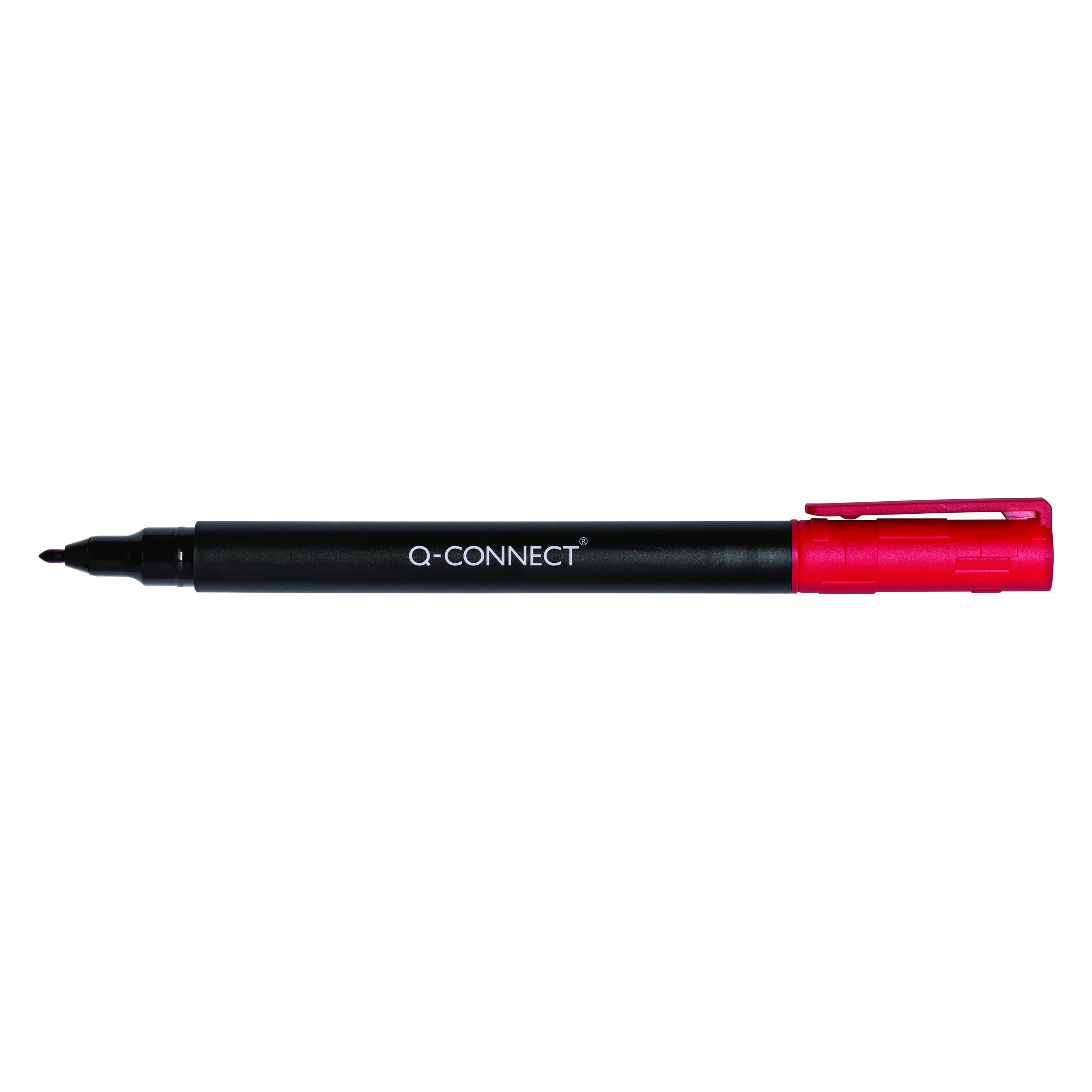 Q-Connect CD/DVD-Marker, F, 0,6 mm (Strich), rot (1x) (47273810)