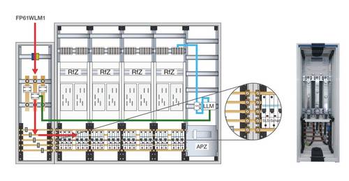 Hager FP61WLM1 FP61WLM1 Lastmanagement Univ.N 950x300x205mm SasSyst 40mm 12x5mm mit Lastmanagement 1St.