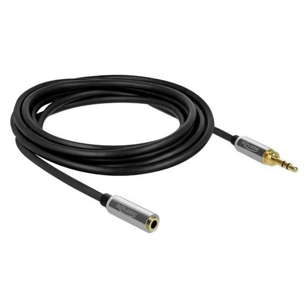 Delock 3 Pin Klinkenverlängerung (3 m, AUX Kabel) (85782)