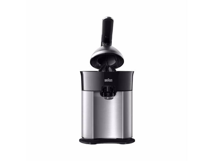 Braun CitrusQuick7 Saftpresse – Entsafter/Saftpresse/Zitruspresse – schwarz / silber