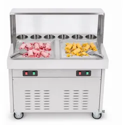 Thailändische Fried-Ice-Rolls-Maschine mit 6 Behältern 25 L-35 L/h – RLNZ06