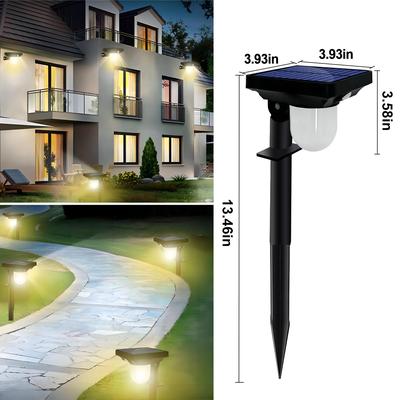 Friendly Fresh Finds Solar Garden Lights With Motion Sensor Waterproof Outdoor Wall Lamp For Pathway & Yard solar Lawn Lamp 1pc