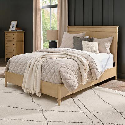 Dakota Wood Platform Bed - Driftwood, Driftwood/Platform, Queen/Driftwood/Platform - Grandin Road