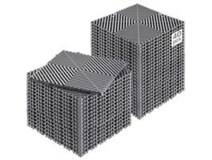 VEVOR Tapis de drainage emboîtable, 310x310 mm, dalles de sol de drainage modulaire emboîtable, 40 pcs, coussin de sol à épisser en PP antidérapant gris, tapis de douche, pour garage, jardin, cuisine
