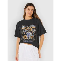 Rip Curl Pacific Coast Heritage T-Shirt washed black Gr. S