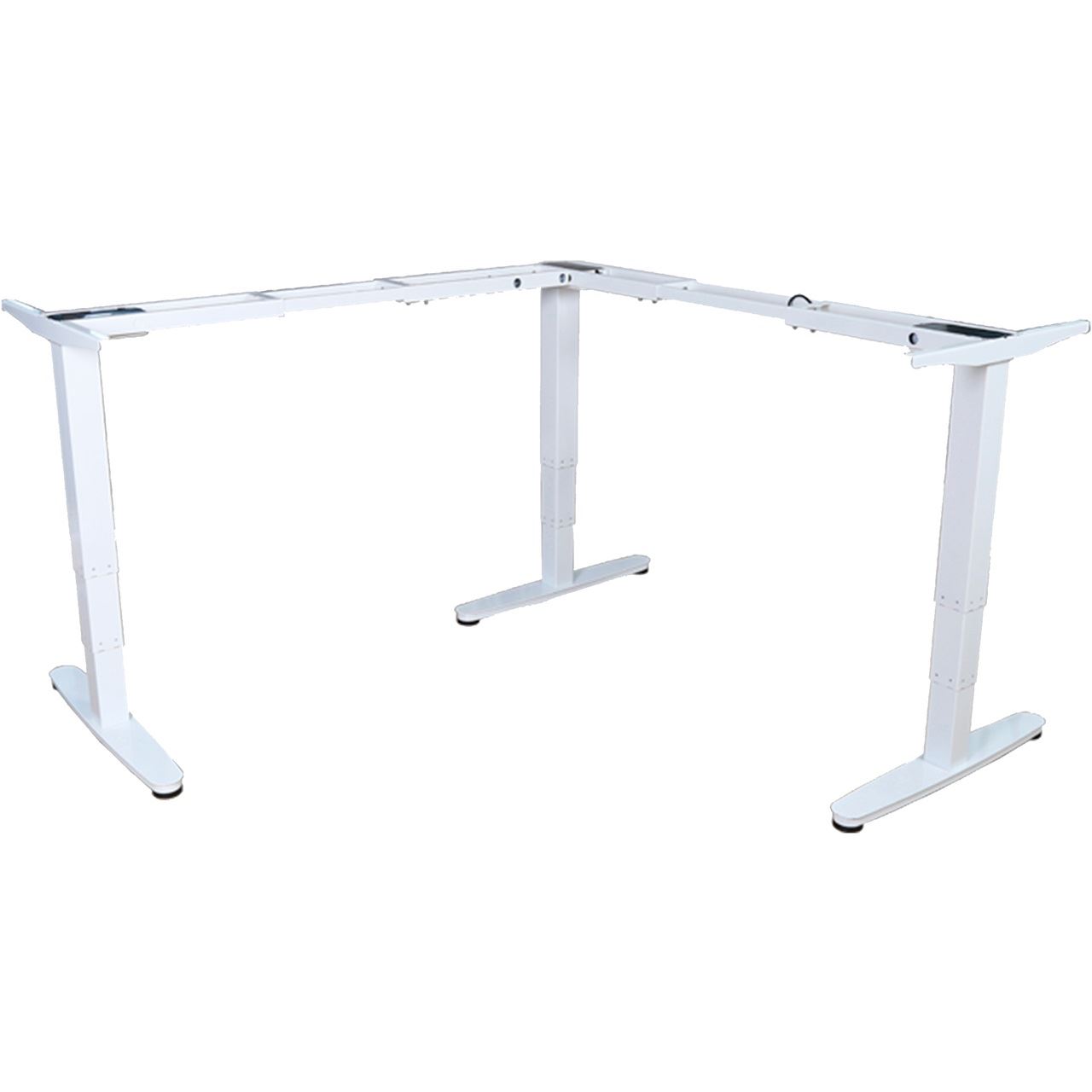 Equip ERGO L-Form elek. Schreibtischrahmen Sitz-Steh, weiss