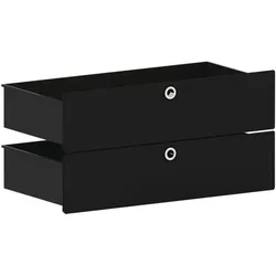 viasit Schubkasten-Einsatz für breite Regale »System 4« schwarz, 75x37.5x37.5 cm