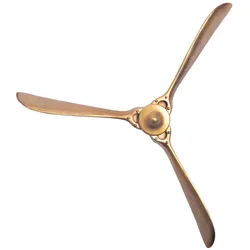 WOHNLING WL7.168 Deko Propeller Wand 85x85 cm Gold