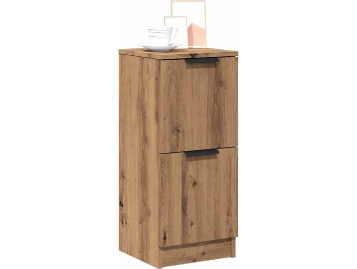 vidaXL Sideboard Chêne Artisan 30x30x70 cm Bois composite