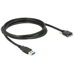 Delock USB3.0 Kabel, 2m, A-MicroB (2 m, USB 3.2 Gen 1, USB 3.2 Gen 2, USB 3.2 Gen 2x2), USB Kabel