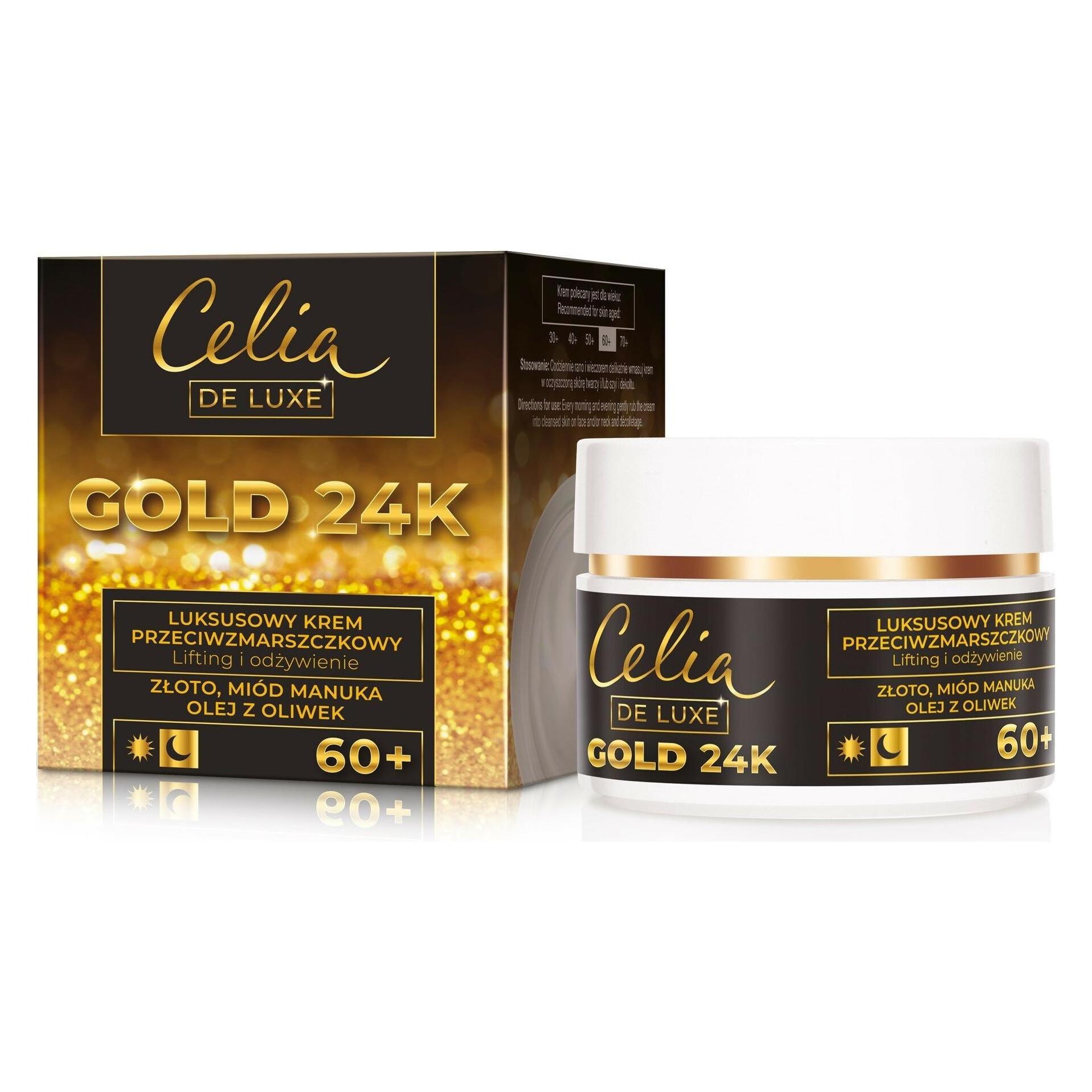Celia De Luxe Gold 24K 60+ Anti-Wrinkle Cream For The Night 50Ml (50 ml, Nachtcreme) (CEL-075469)