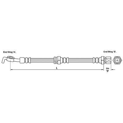 METZGER AUTOTEILE Bremsschlauch 4110193 für CHEVROLET