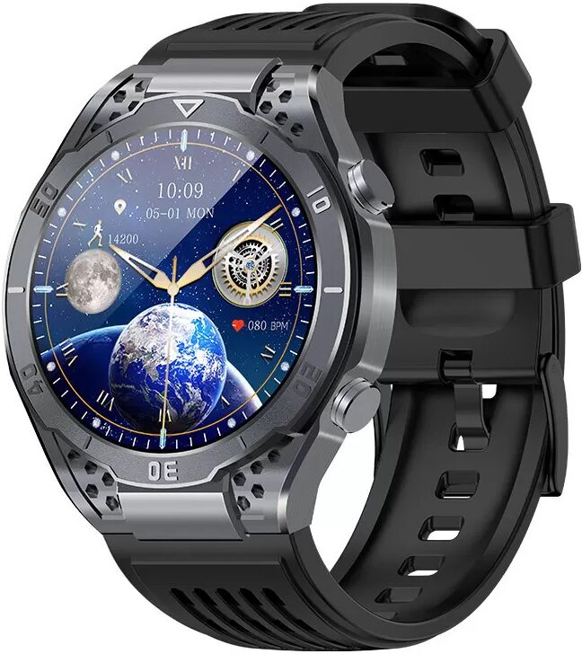 INF Smartwatch mit EKG, Bluetooth-Anruf und Musik – Grau