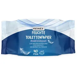 feuchtes Toilettenpapier Reinex Spenderpackung 40 Tücher zur milden Reinigung, für perfekte Sauberkeit und Frische