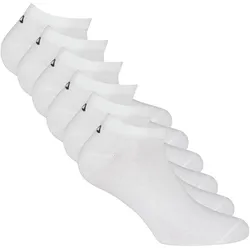 FILA Unisex Sneaker Socken, 6er Pack - Invisible, kurze Socken, Logo (2x 3 Paar) Weiß / 43-46