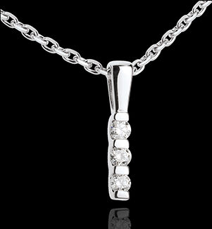 Edenly Diamanten-AnhÃ¤nger Trilogie Talisman in Weissgold - 3 Diamanten