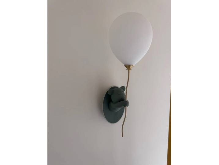 Lampe murale créative en forme d'ours, lampe à ballon de dessin animé pour chambre d'enfant, lampe murale Macaron pour chevet, lampe d'ambiance décorative artistique