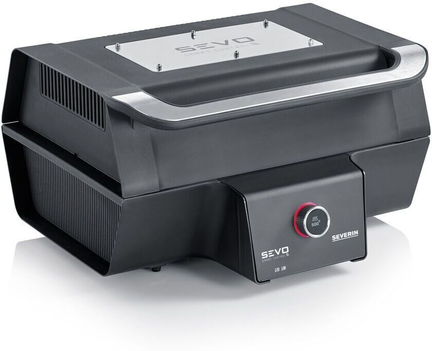 Severin PG 8138 SEVO Smart Control GT Tischgrill   schwarz/silber - Refurbished