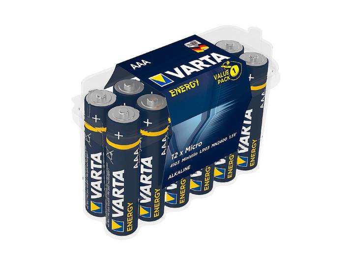 Varta Energy AAA 12er Clear Value Pack
