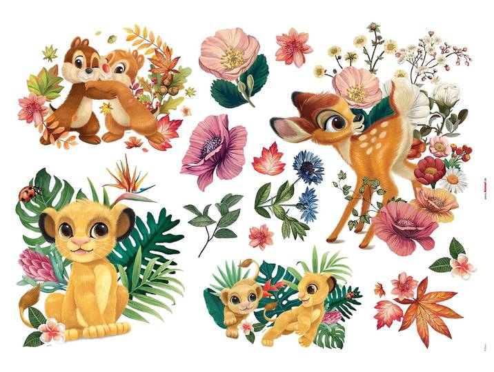 Wandtattoo KOMAR Be in Nature - Grösse 100 x 70 cm , bunt, B:100cm H:70cm, Folie, Wandtattoos, Wandtattoo, selbstklebend, Wandsticker, Kinderzimmer