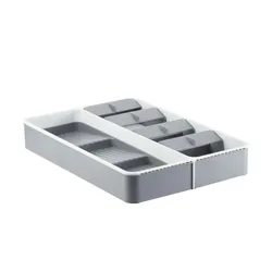 KHG Schubladenorganizer   ¦ grau ¦ Kunststoff ¦ Maße (cm): B: 26,8 H: 5,6