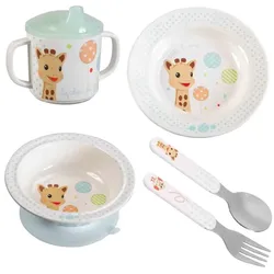Sophie la girafe, Kindergeschirr + Kinderbesteck, Sophie Ballons Meal Box