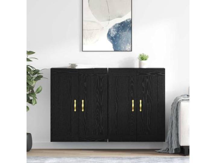 HEFZGDB Wandschrank als Sideboard-Aufsatz für Highboard, 2 praktische Wandschränke aus Holzwerkstoff mit glatter Oberfläche für zusätzlichen Stauraum, Moderne Hängeschränke zur Wandmontage