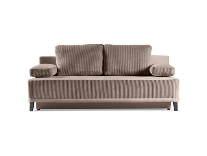 Beautysofa Schlafsofa 3-Sitzer Riso mit Bettkasten, Braun, 200x91x90 cm, Babymöbel & Kindermöbel, Kinderzimmer & Jugendzimmer, Schlafsofas