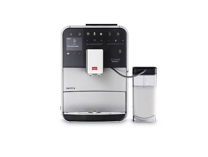 MELITTA Kaffeevollautomat Barista T Smart F830101 , Energieeffizienz: A, silber (silberfarben, schwarz), B:25,5cm H:36,5cm T:46,5cm, Kaffeevollautomaten, mit Bluetooth-Funktion, Kaffeevollautomat