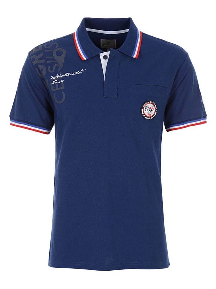 Degré Celsius Poloshirt "Calor" in Dunkelblau - L