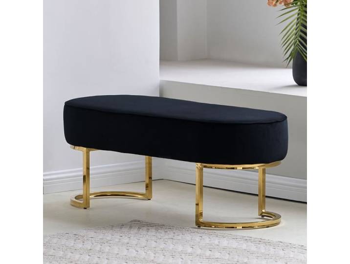 Milton & Oldbrook Velours Banc Amadora Noir