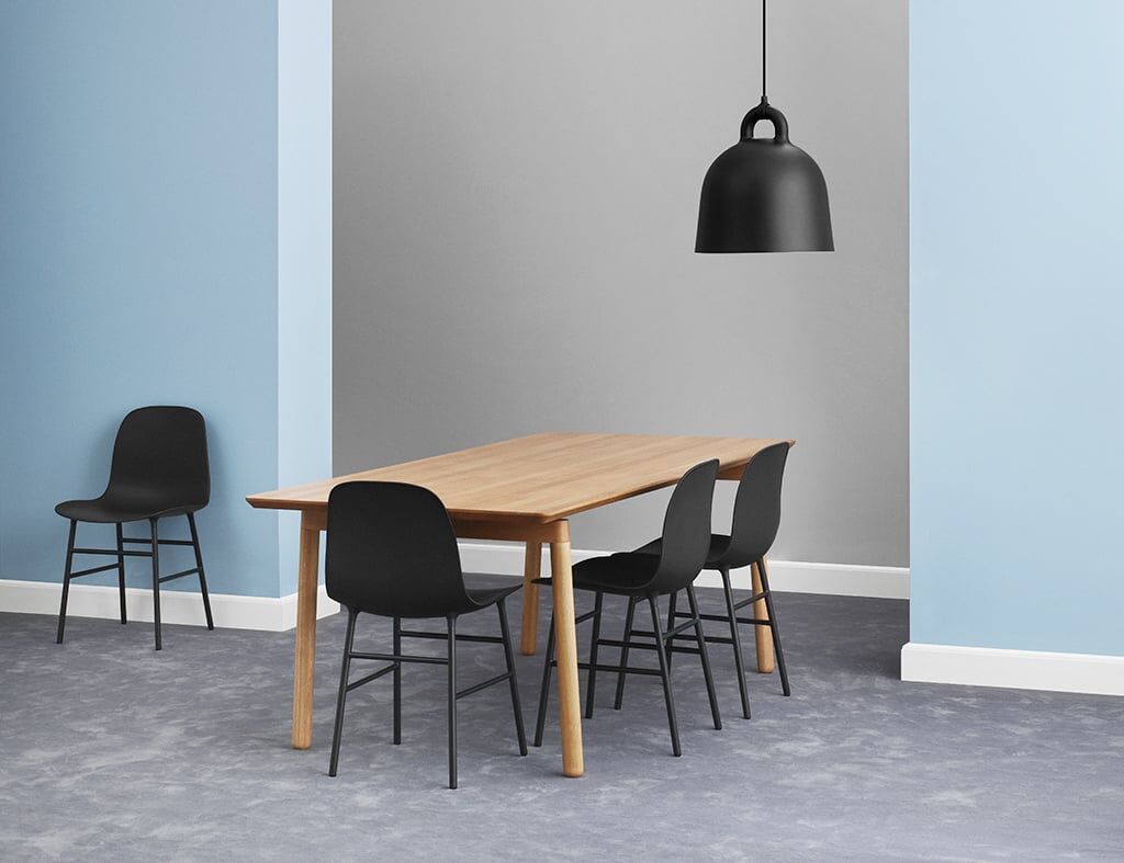Normann Copenhagen Stuhl (grau, Walnuss, Kunststoff) grau   Walnuss   Kunststoff