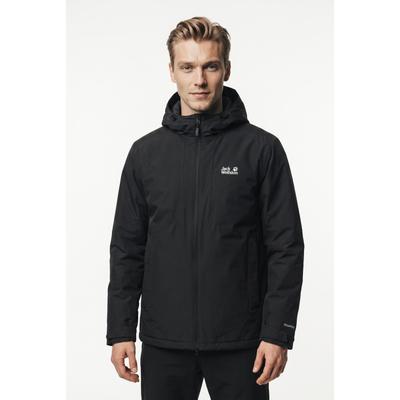 Winterjacke JACK WOLFSKIN "STONETRAIL 2L INS JKT M", Herren, Gr. XL, schwarz, Obermaterial: 100% Polyester. Futter: 100% Polyester. Wattierung: 100% Polyester, Jacken Winterjacke, für Wandern und Outdoormode, sportlicher Stil, aus Polyester