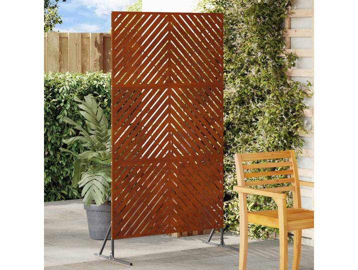 vidaXL Sichtschutz 100 x 50 x 180 cm Wetterfeststahl Rostoptik