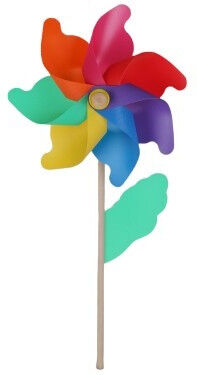 TrendLine Deko Windrad Ø 30 x 74 cm bunt