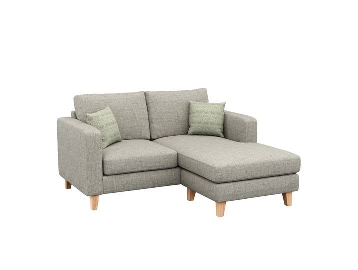 Ecksofa NOLAN rechts grau